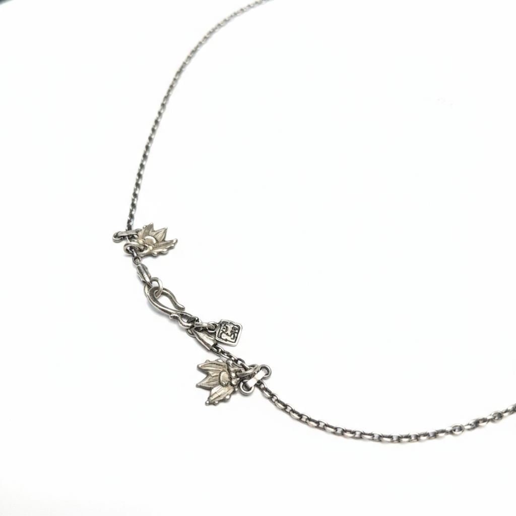 Whispers of Flight - Cocoon & Leaves Necklace